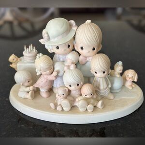 Precious moments family large figurine